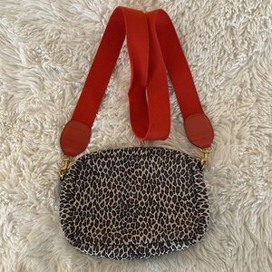 Clare V midi sac leopard bag
